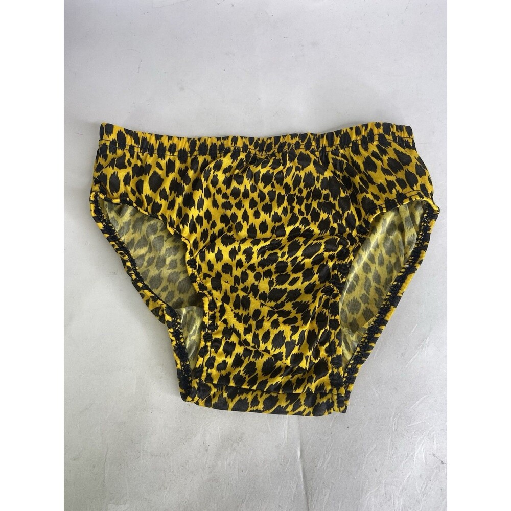 VTG Picopi Mens Size S Low Rise Polyester Fashion Print Brief Underwear 1 Piece